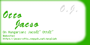 otto jacso business card